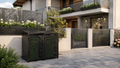 Premium Metal Bin Enclosure for 2 × 240 L Bin Pattern #1