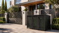 Premium Metal Bin Enclosure for 3 × 240 L Bin Pattern #1