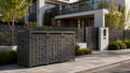 Premium Metal Bin Enclosure for 3 × 240 L Bin Pattern #3