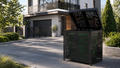 Premium Metal Bin Enclosure for 1 × 1100 L Bin Pattern #1