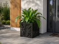Laser-Cut Metal Flower Planters