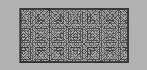 Laser-Cut Metal Panels for Gates, Railings & Balconies #2 (FLAT-NOT FOLDED EDGES)