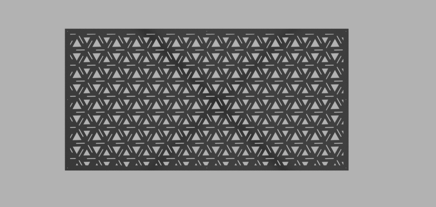 Laser-Cut Metal Panels for Gates, Railings & Balconies #3 (FLAT-NOT FOLDED EDGES)