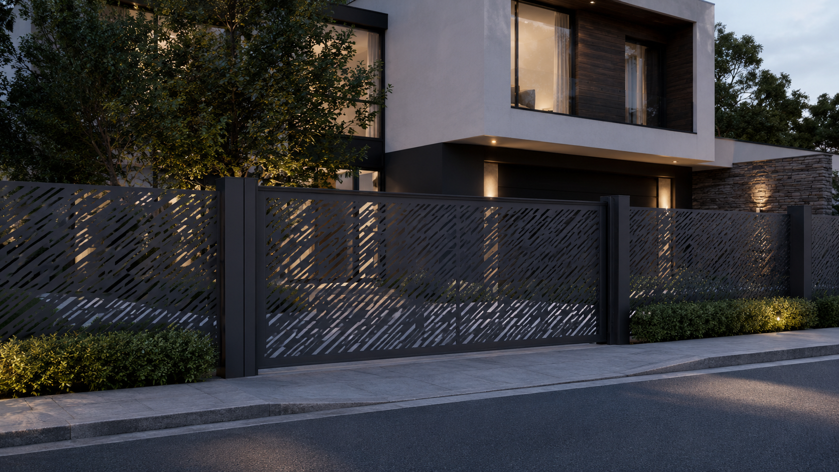 Laser-Cut Metal Panels for Gates, Railings & Balconies #1 (FLAT-NOT FOLDED EDGES)