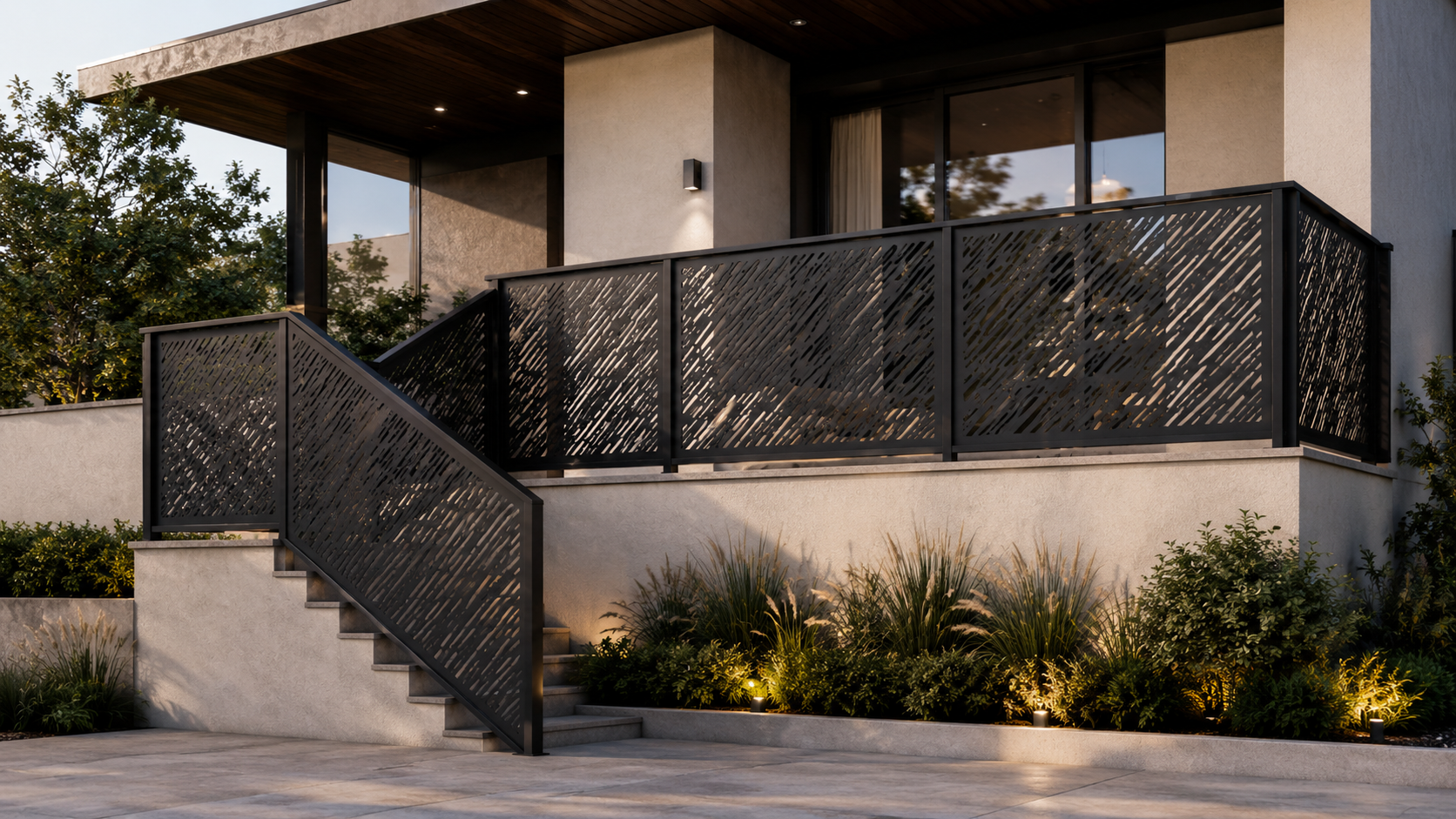 Laser-Cut Metal Panels for Gates, Railings & Balconies #1 (FLAT-NOT FOLDED EDGES)