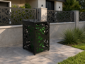 Premium Metal Bin Enclosure for 1 × 240 L Bin Pattern #5