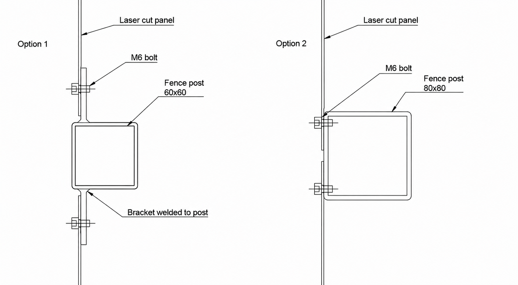 Laser-Cut Metal Panels for Gates, Railings & Balconies #1 (FLAT-NOT FOLDED EDGES)